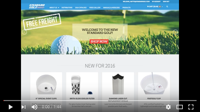 www.standardgolf.com Website Tutorial