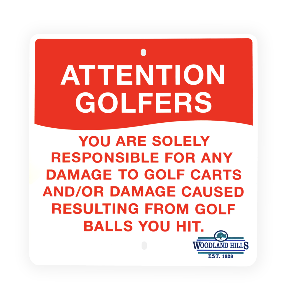 Golf Course Signs & Markings Standard Golf Company